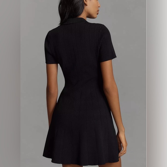 Endless Rose Black Ribbed Button Front Mini Dress | NWT | Sold Out Size Large - Picture 3 of 8